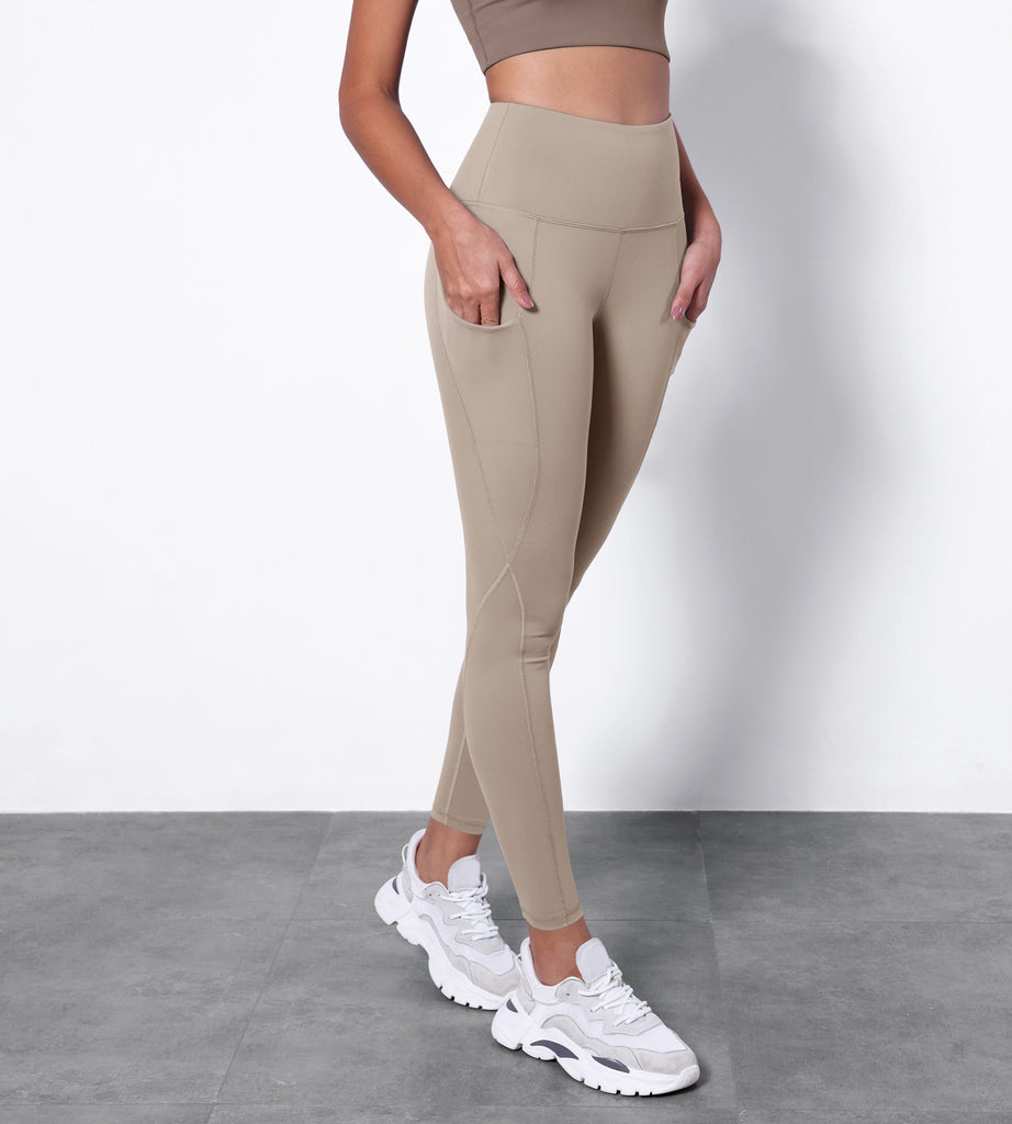 Dark Beige Lyra Brand Leggings