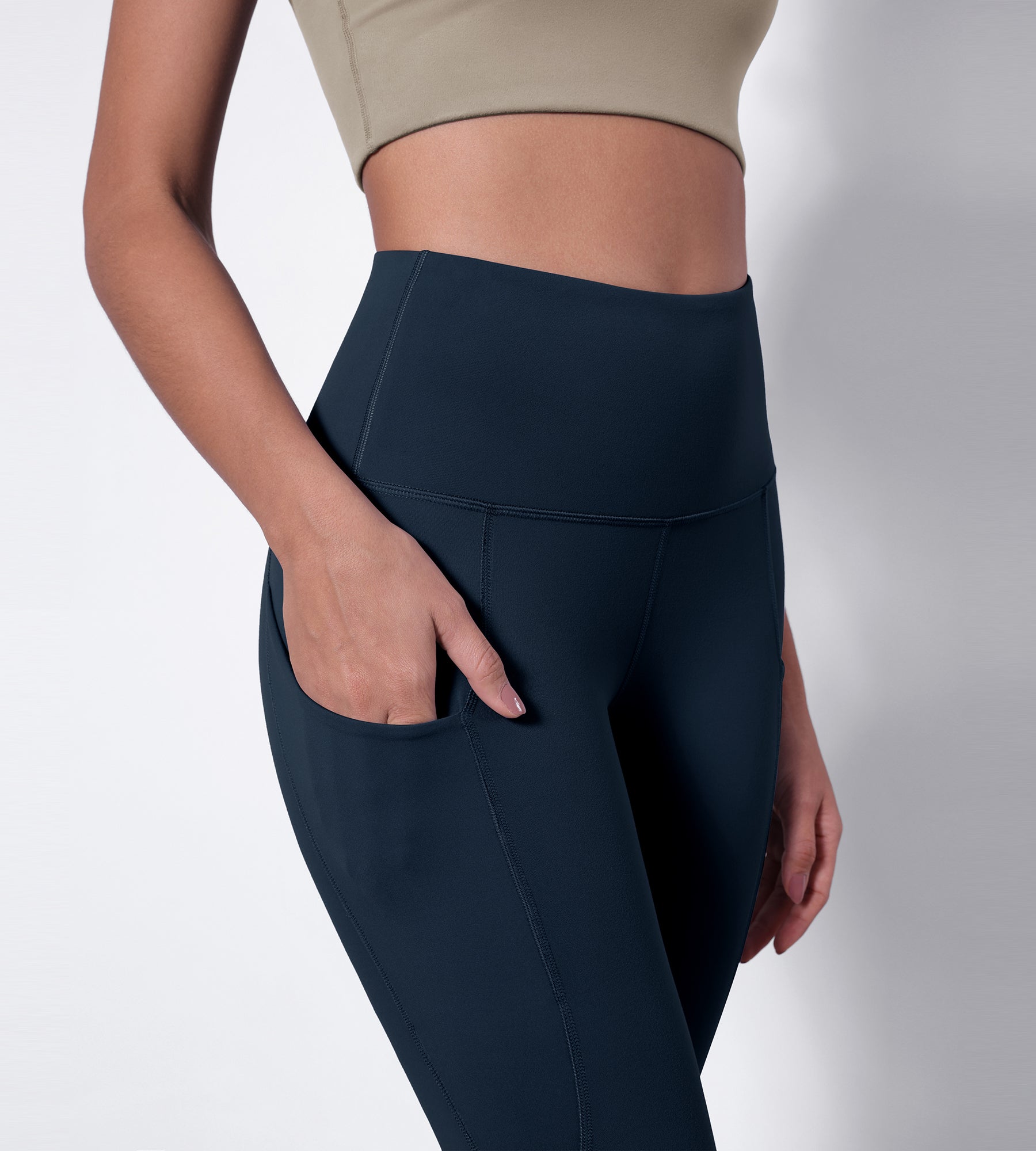 ODODOS High Waist Yoga Pants for Women w/ Pockets, Tummy Control Running  Sport