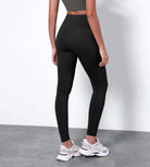 25” High Waisted Tummy Control Through Athletic Yoga Leggings with Pockets - ododos