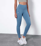 25” High Waisted Tummy Control Through Athletic Yoga Leggings with Pockets - ododos