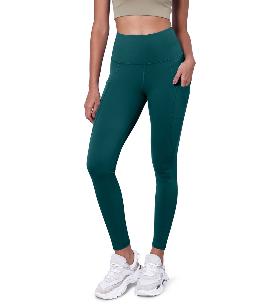 ODODOS Body-Hugging Workout Leggings with Back Pocket for Women, 25 /28  High W