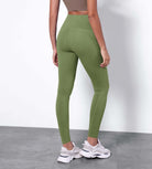 25” High Waisted Tummy Control Through Athletic Yoga Leggings with Pockets - ododos