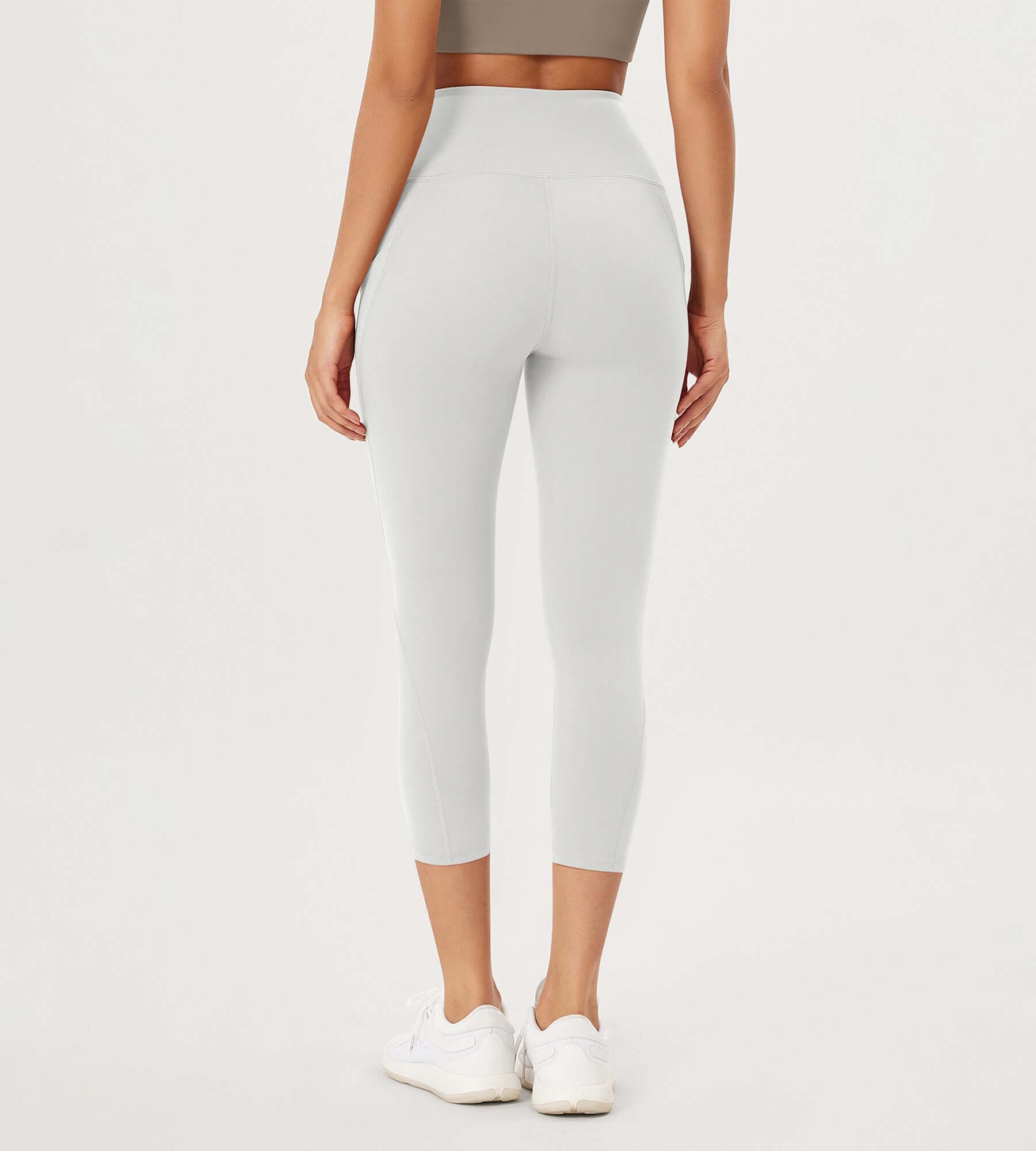 23â€?High Waisted Tummy Control Through Athletic Yoga Leggings with Pockets - ododos