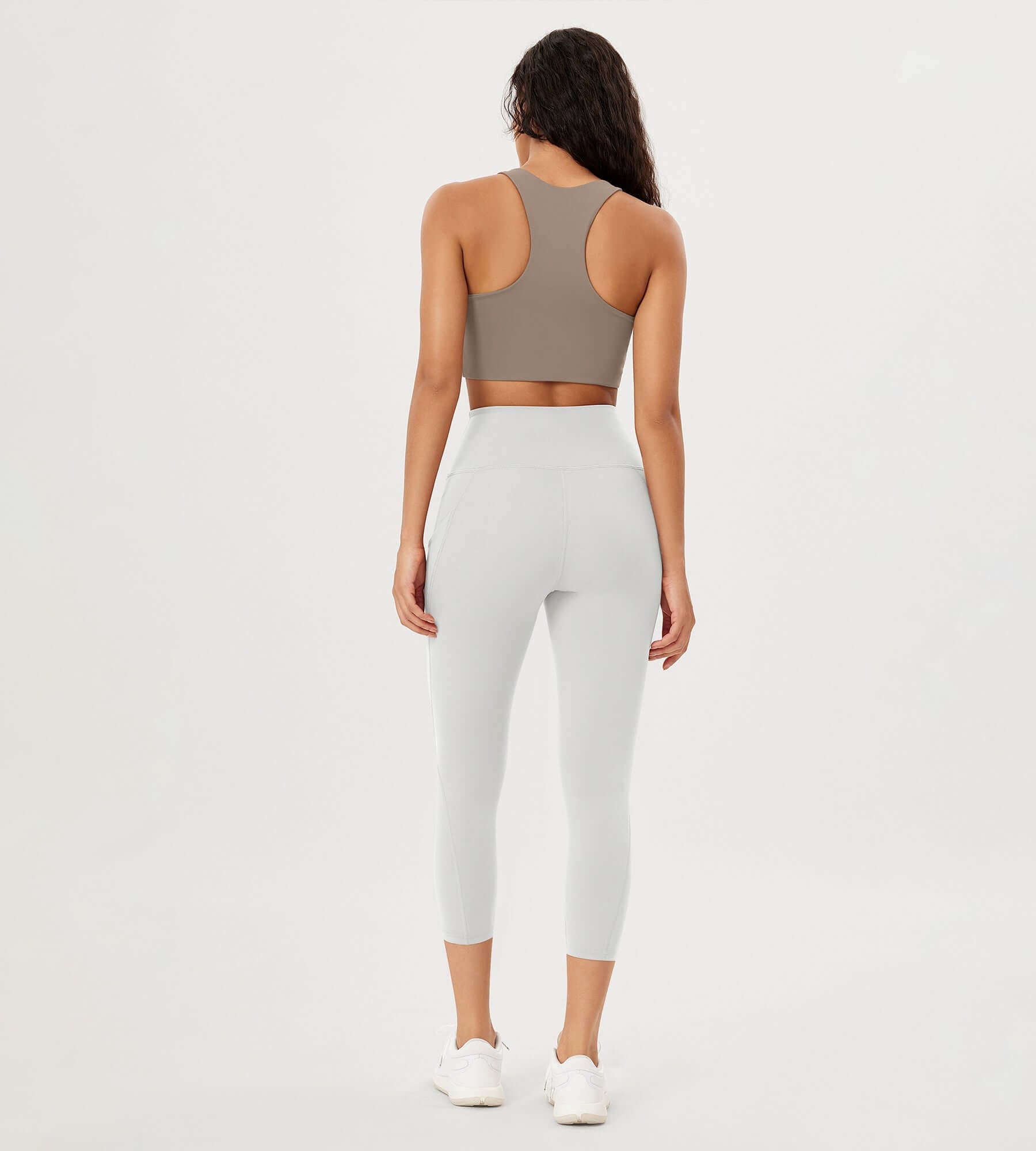 23â€?High Waisted Tummy Control Through Athletic Yoga Leggings with Pockets - ododos