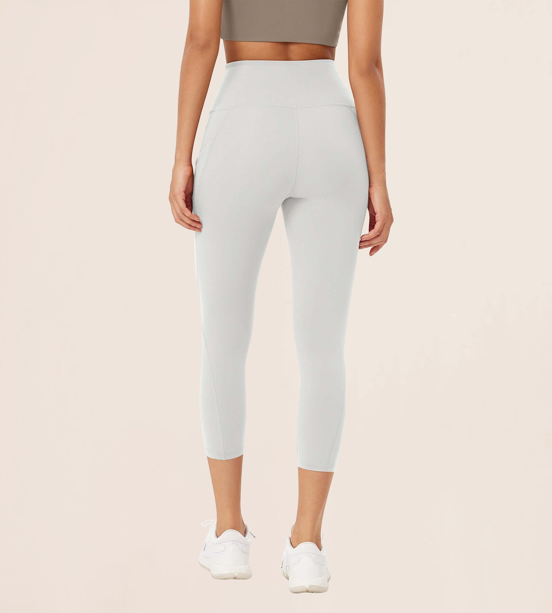 23” High Waisted Tummy Control Through Athletic Yoga Leggings with Pockets - ododos