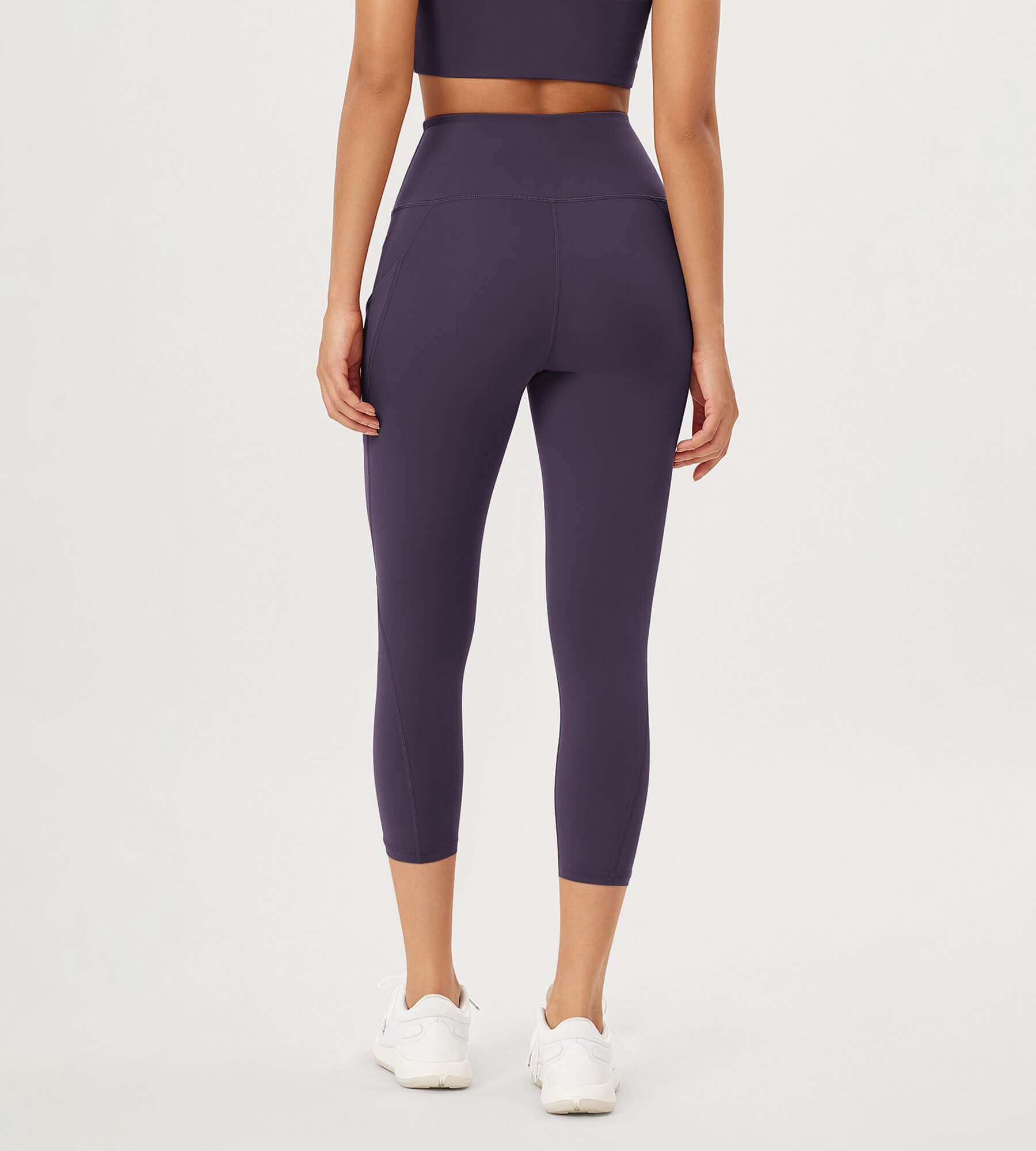 23” High Waisted Tummy Control Through Athletic Yoga Leggings with Pockets - ododos