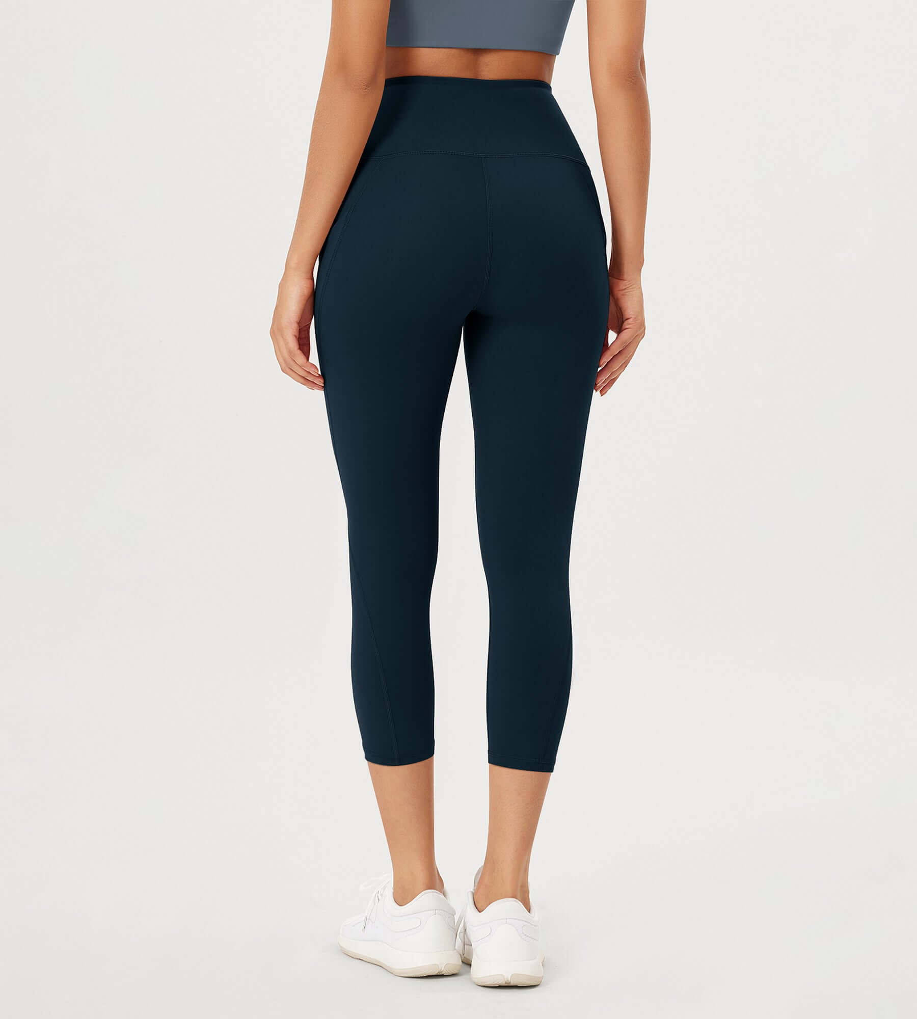 23â€?High Waisted Tummy Control Through Athletic Yoga Leggings with Pockets - ododos