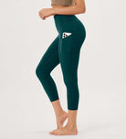 23” High Waisted Tummy Control Through Athletic Yoga Leggings with Pockets - ododos