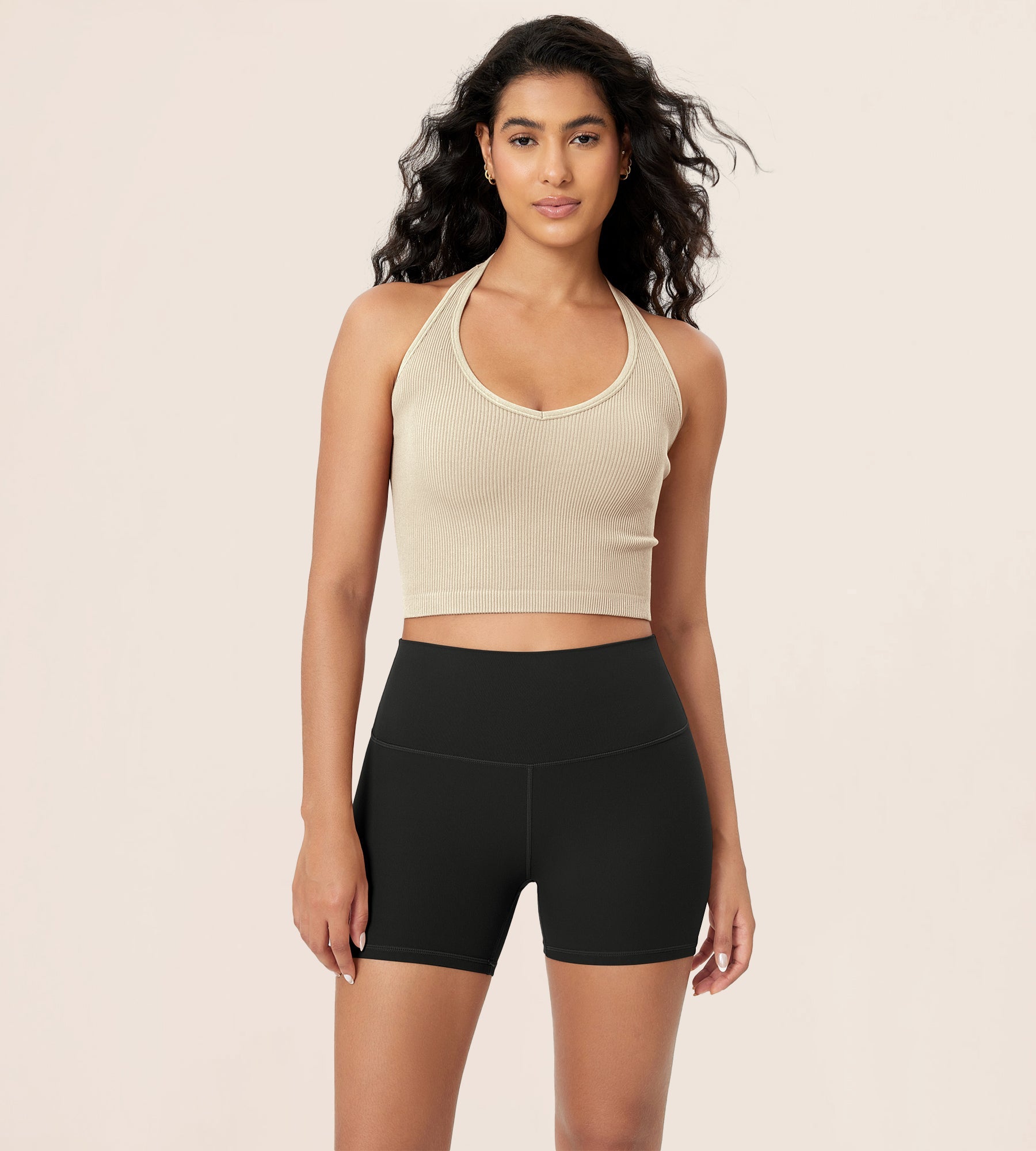 4 ODCLOUD Lounge Yoga High Waist Buttery Soft Biker Shorts Black - ododos