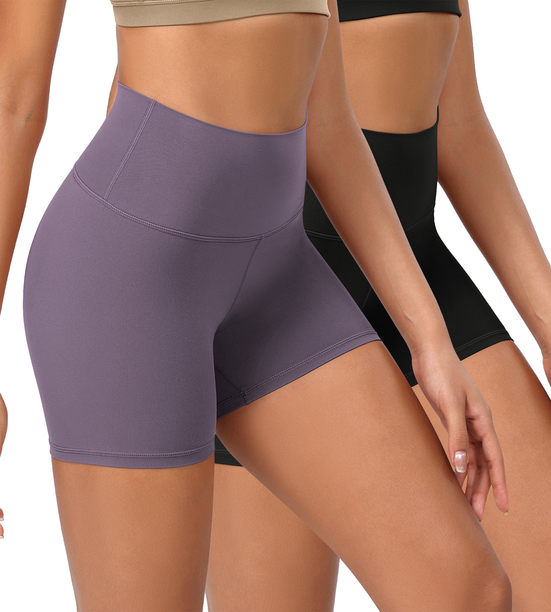 2-Pack 4 ODCLOUD Lounge Yoga High Waist Buttery Soft Biker Shorts - ododos
