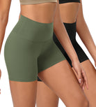 2-Pack 4" ODCLOUD Lounge Yoga High Waist Buttery Soft Biker Shorts - ododos