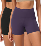 2-Pack 4" ODCLOUD Lounge Yoga High Waist Buttery Soft Biker Shorts - ododos