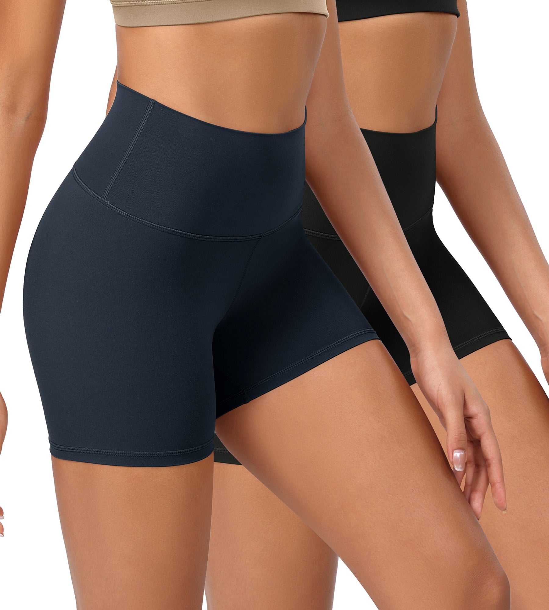 2-Pack 4 ODCLOUD Lounge Yoga High Waist Buttery Soft Biker Shorts - ododos