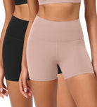 2-Pack 4" ODCLOUD Lounge Yoga High Waist Buttery Soft Biker Shorts - ododos