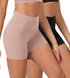 2-Pack 4" ODCLOUD Lounge Yoga High Waist Buttery Soft Biker Shorts - ododos