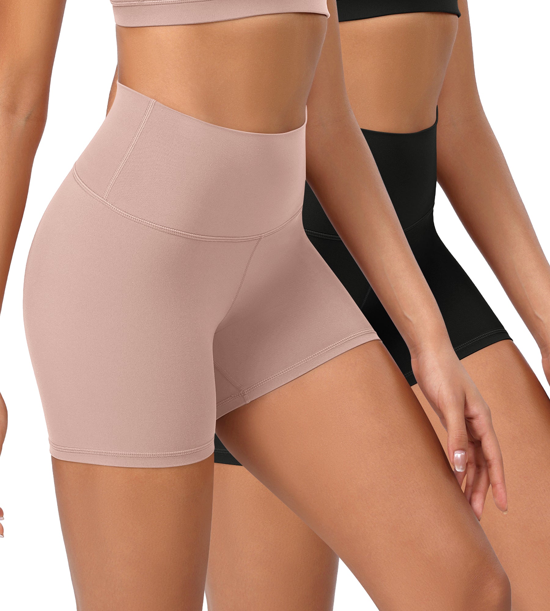 2-Pack 4" ODCLOUD Lounge Yoga High Waist Buttery Soft Biker Shorts - ododos