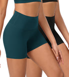 2-Pack 4" ODCLOUD Lounge Yoga High Waist Buttery Soft Biker Shorts - ododos