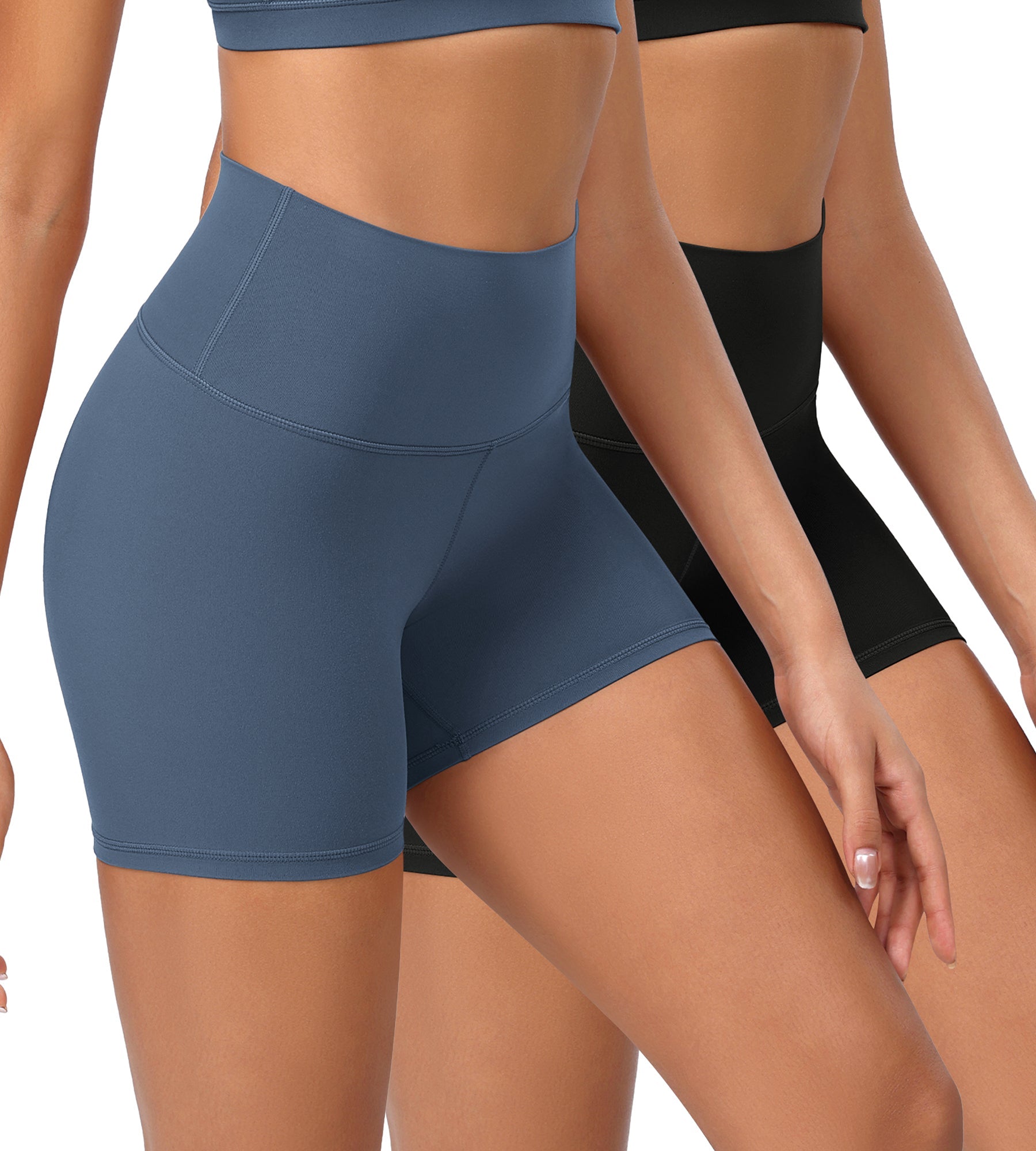 2-Pack 4 ODCLOUD Lounge Yoga High Waist Buttery Soft Biker Shorts - ododos