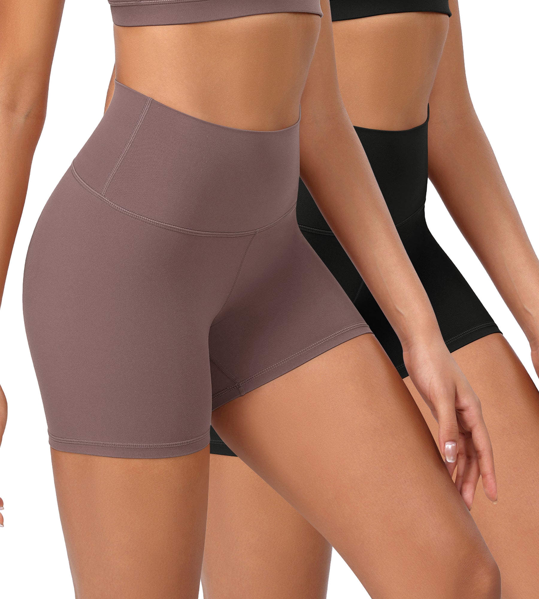 2-Pack 4" ODCLOUD Lounge Yoga High Waist Buttery Soft Biker Shorts - ododos