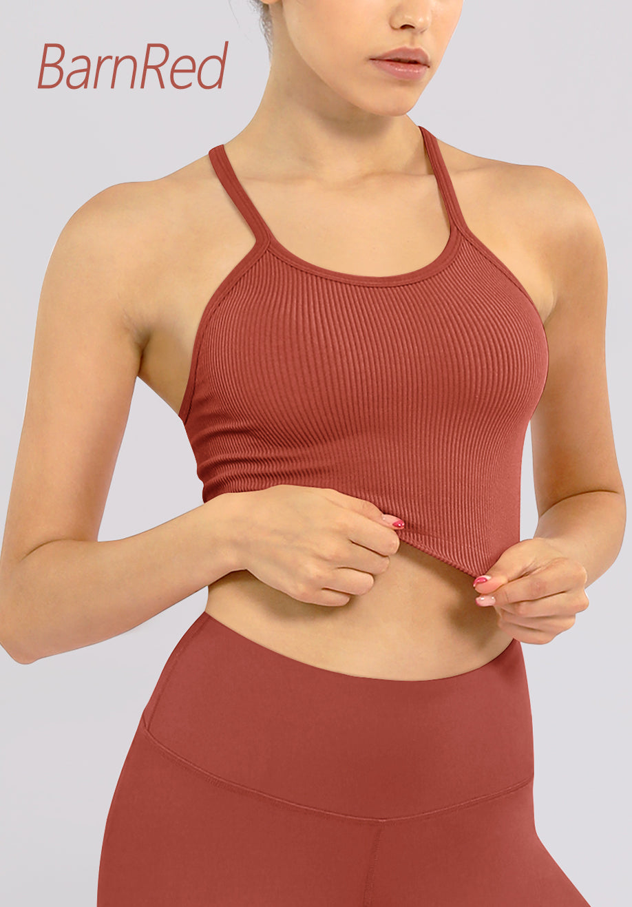 Buy ODODOS 3-Pack V Neck Seamless Crop Tank for Women Ribbed Knit Soft  Cropped Camisole Tops Online at desertcartKUWAIT