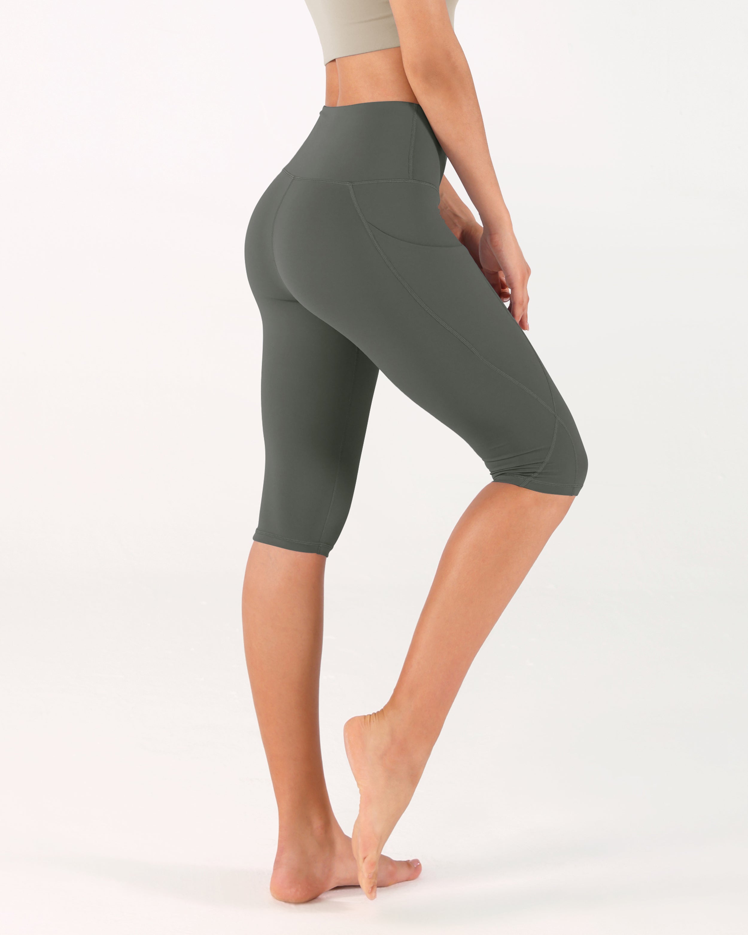 ODODOS High Waist Ruched Leggings for Women 25 / 28 Buttery Soft Crossover  Yoga Pants, Shaker Beige, L : Buy Online at Best Price in KSA - Souq is now  : Fashion